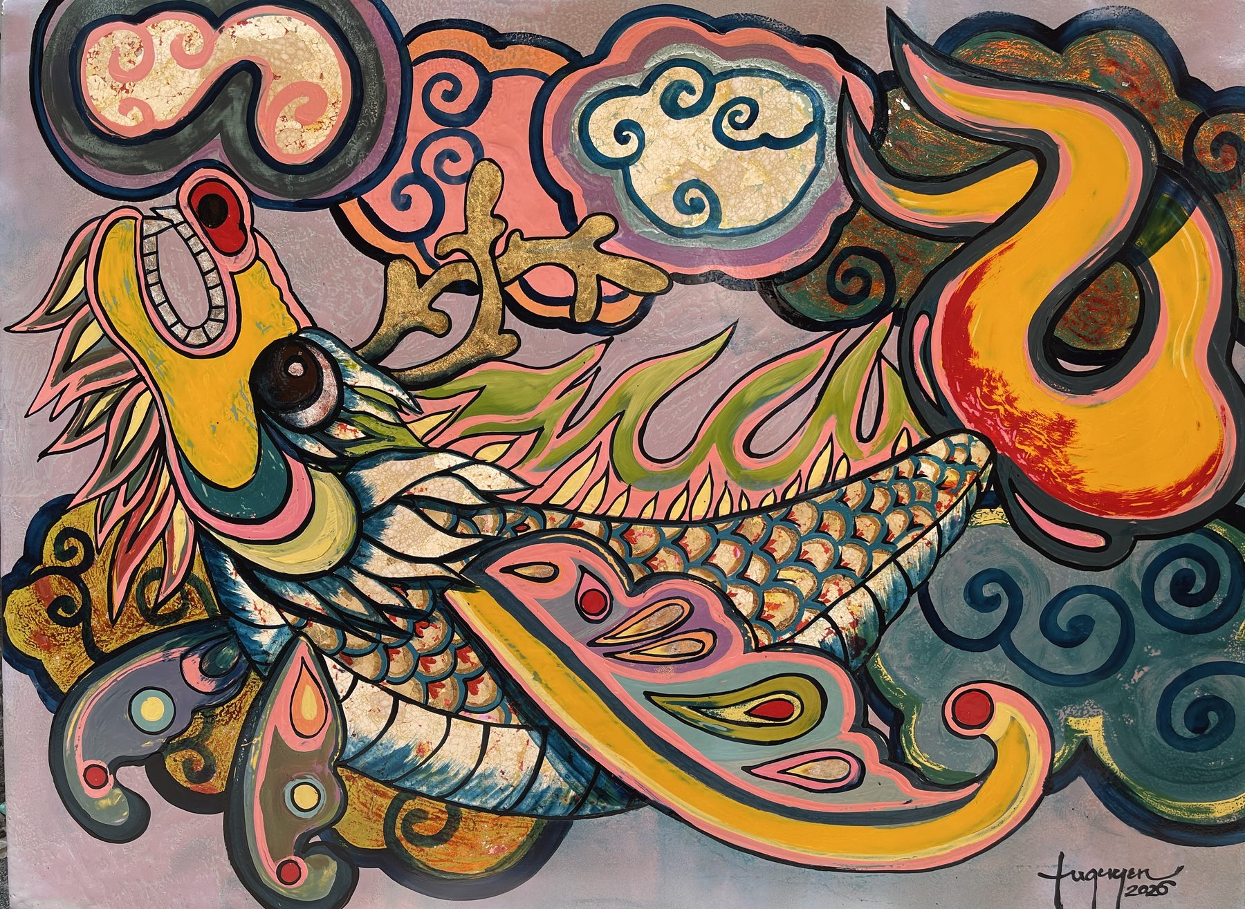 Carp-to-Dragon Lantern