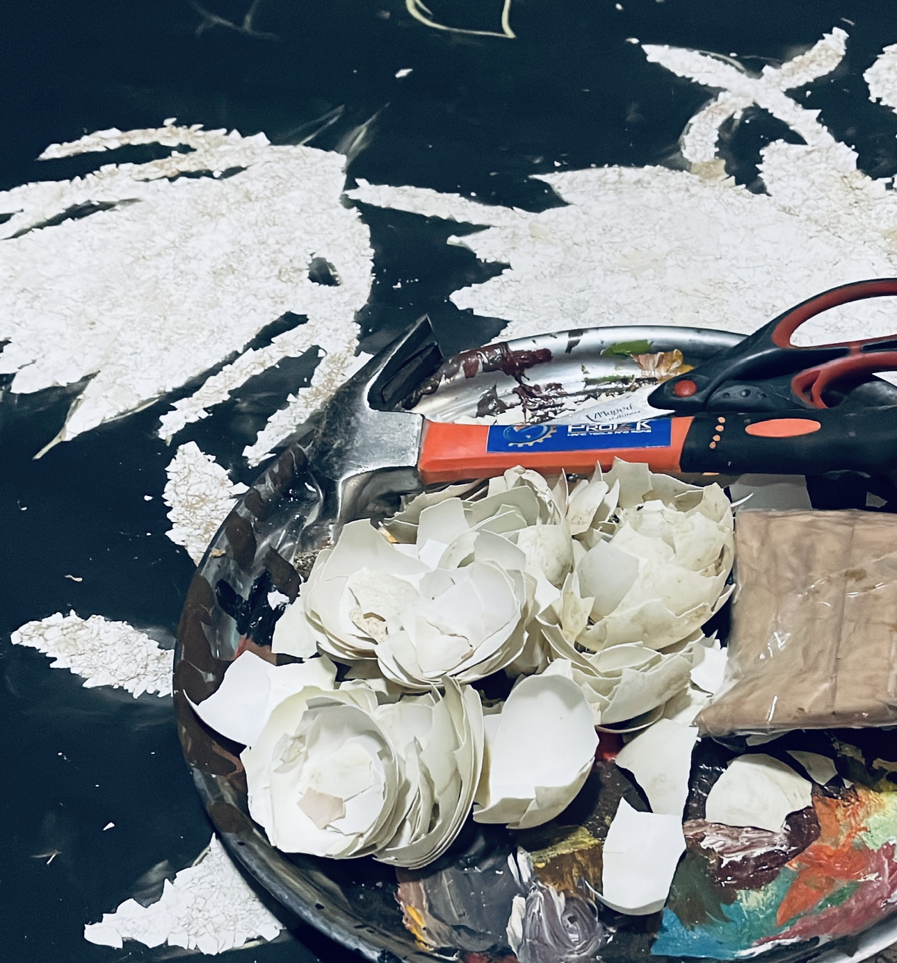 Vietnamese lacquer painting process