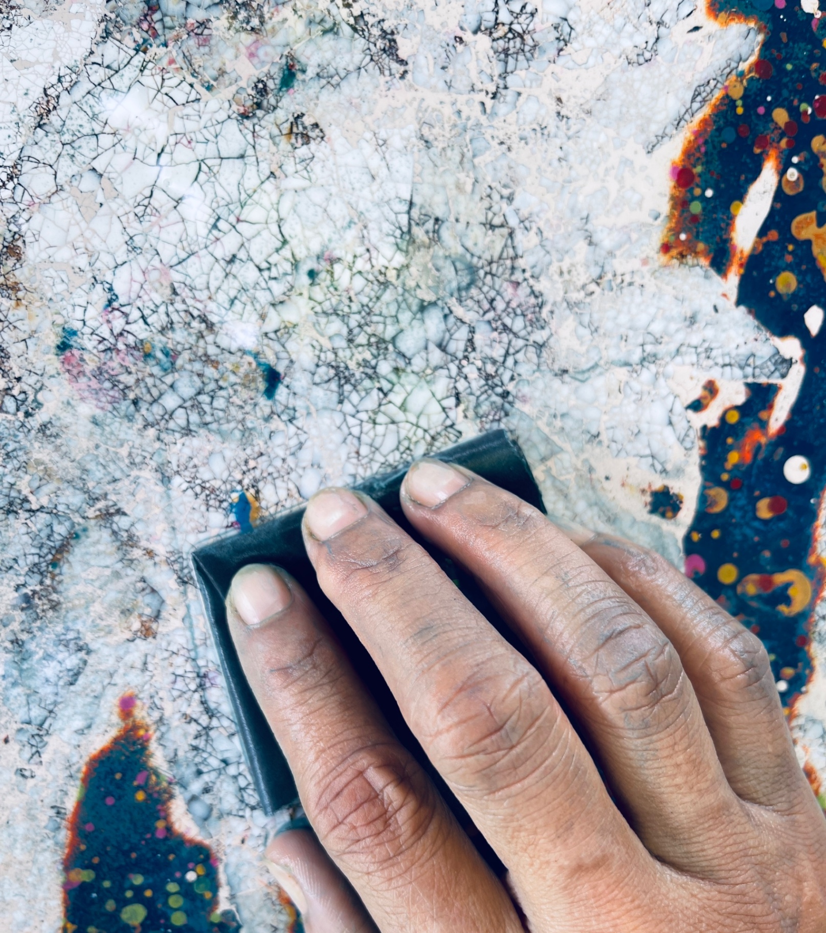 Vietnamese lacquer painting process